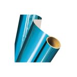 PAPEL MET. UNIFOIL METALUSTRE AZUL TURQ ROLLO C10M. C.28