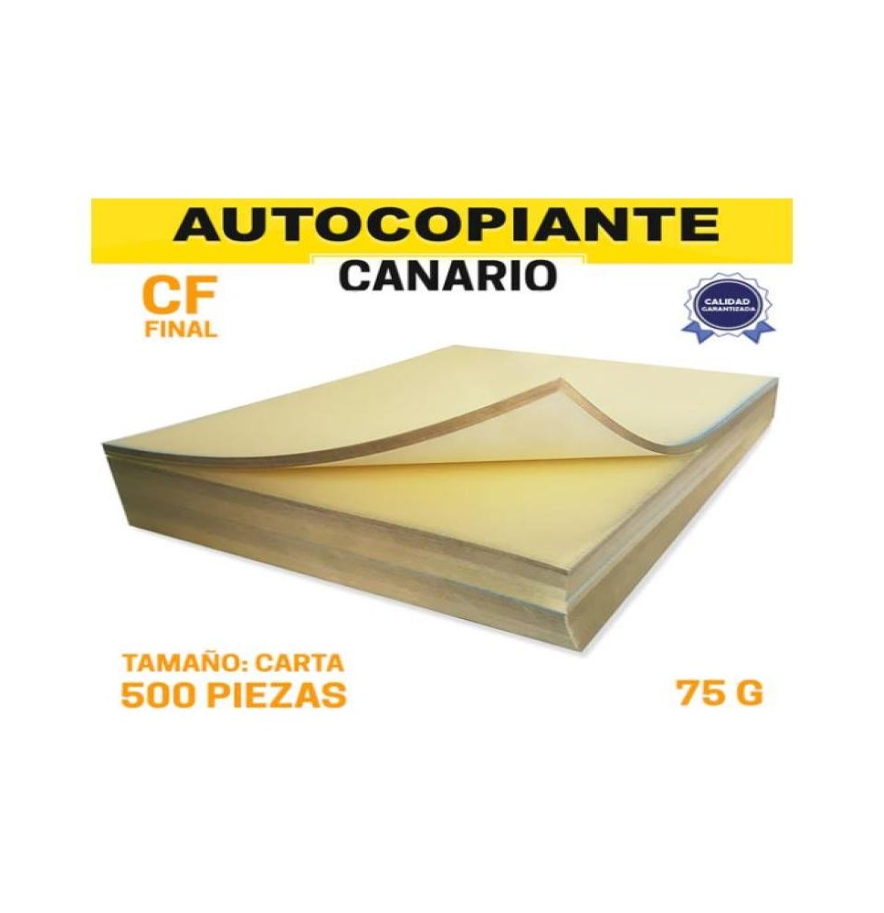 PAPEL AUTOCOPIANTE CF 75G. CTA. CANARIO FINAL MILL E.5C5