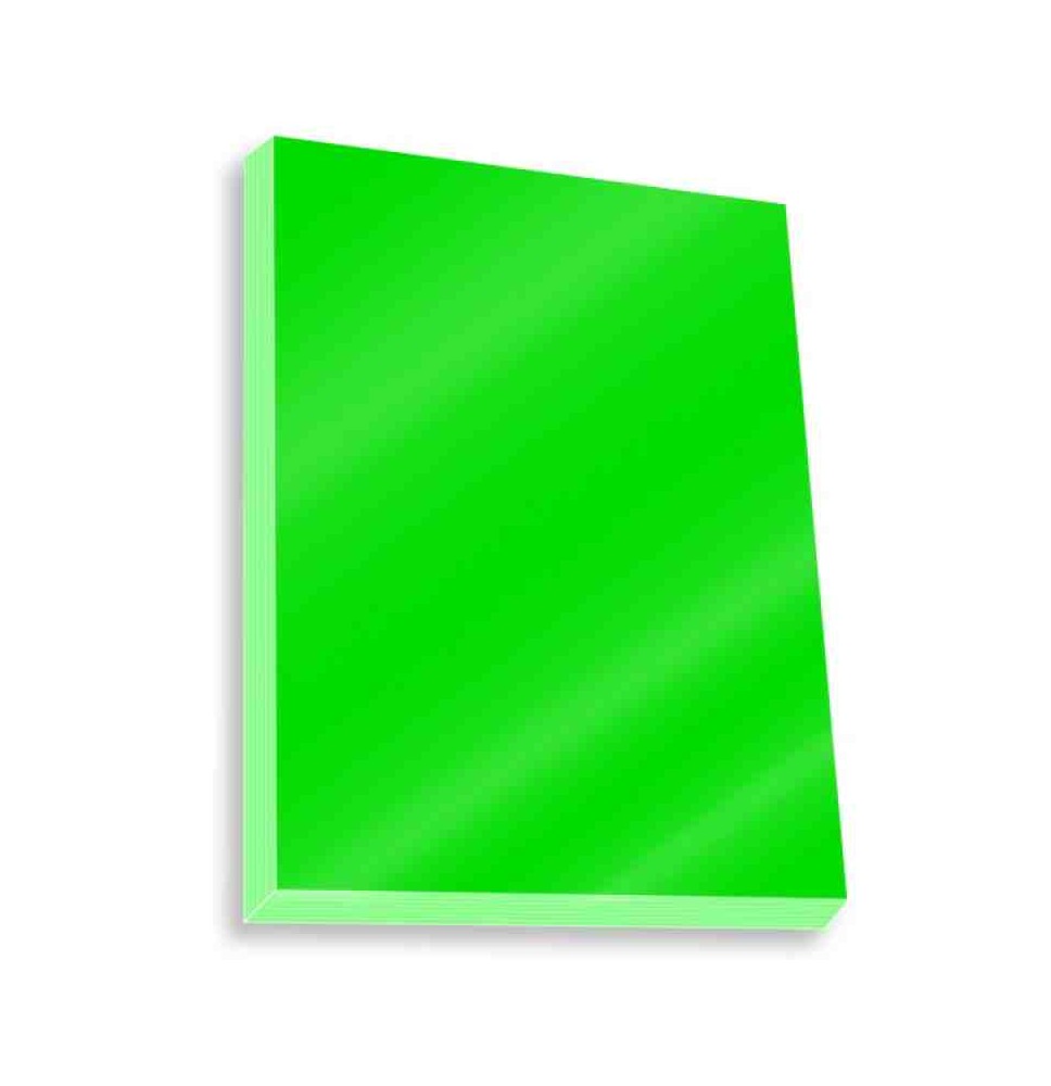 CARTULINA FLUOR. 65X49 CM. VERDE 9041949 47.5X66CM E.10