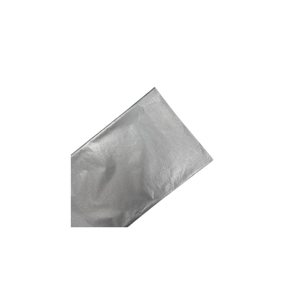 PAPEL CHINA PASCUA 70X50CM. PAQ.C100 COL .PLATA MET. C.40