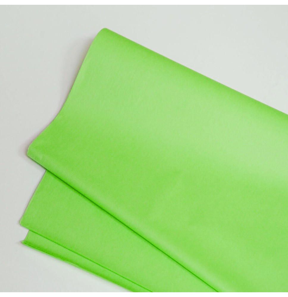 PAPEL CHINA 50X75 CM. VERDE FLOUR. E.100 C.1000