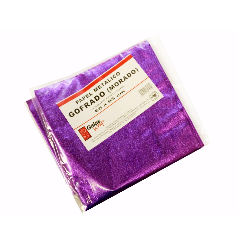 PAPEL MET. GOFRADO MOR.OBISPO E.10 C.100