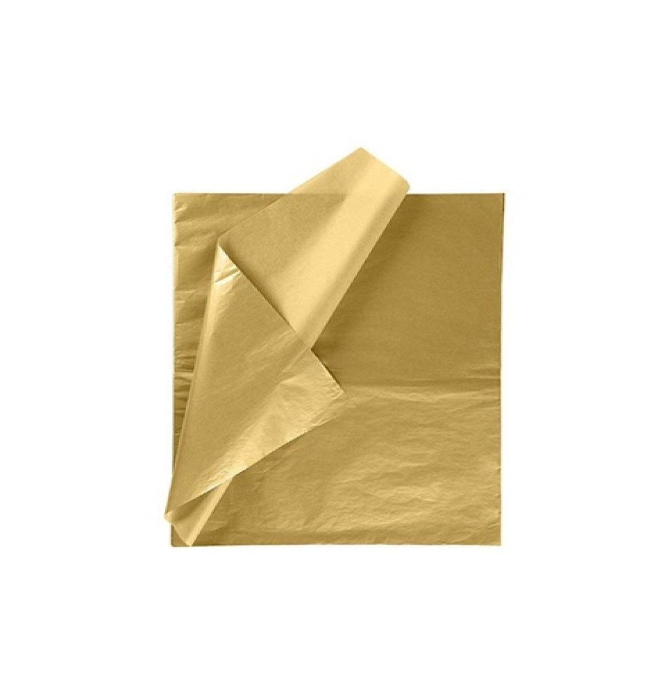 PAPEL CHINA PASCUA 70X50CM. PAQ.C100 COL .DORADO MET. C40