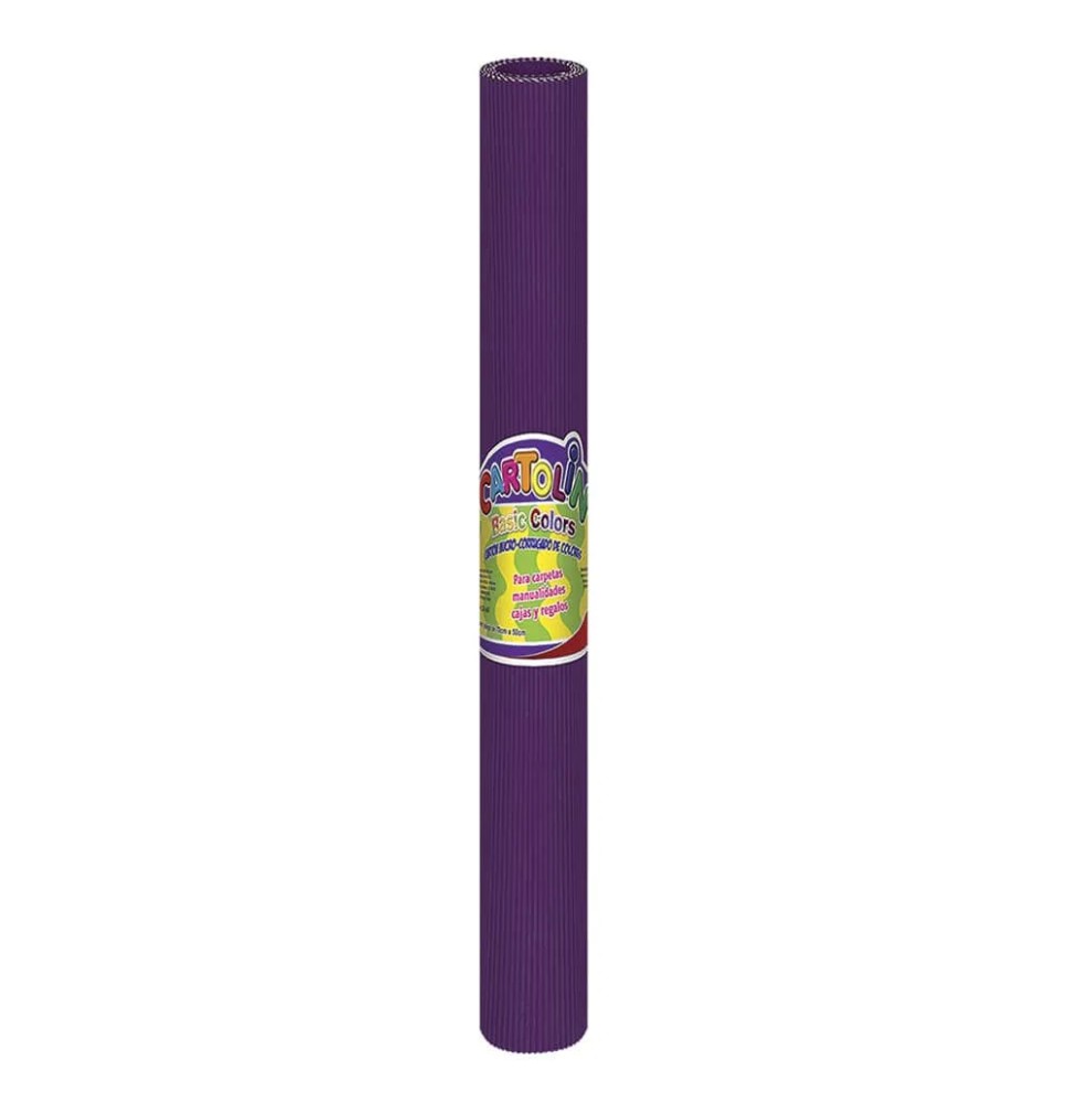 CARTON CORRUGADO MET. 77X54CM. MORADO 280GR.1050200