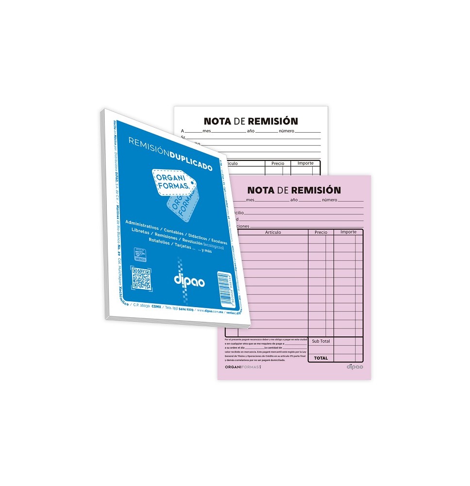 REMISION ESQUELA DUPLICADO 40H. DIPAO E.150