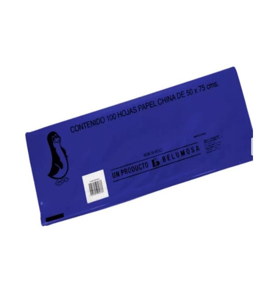 PAPEL CHINA 50X75 CM. AZUL VICTORIA E.100 C.1000
