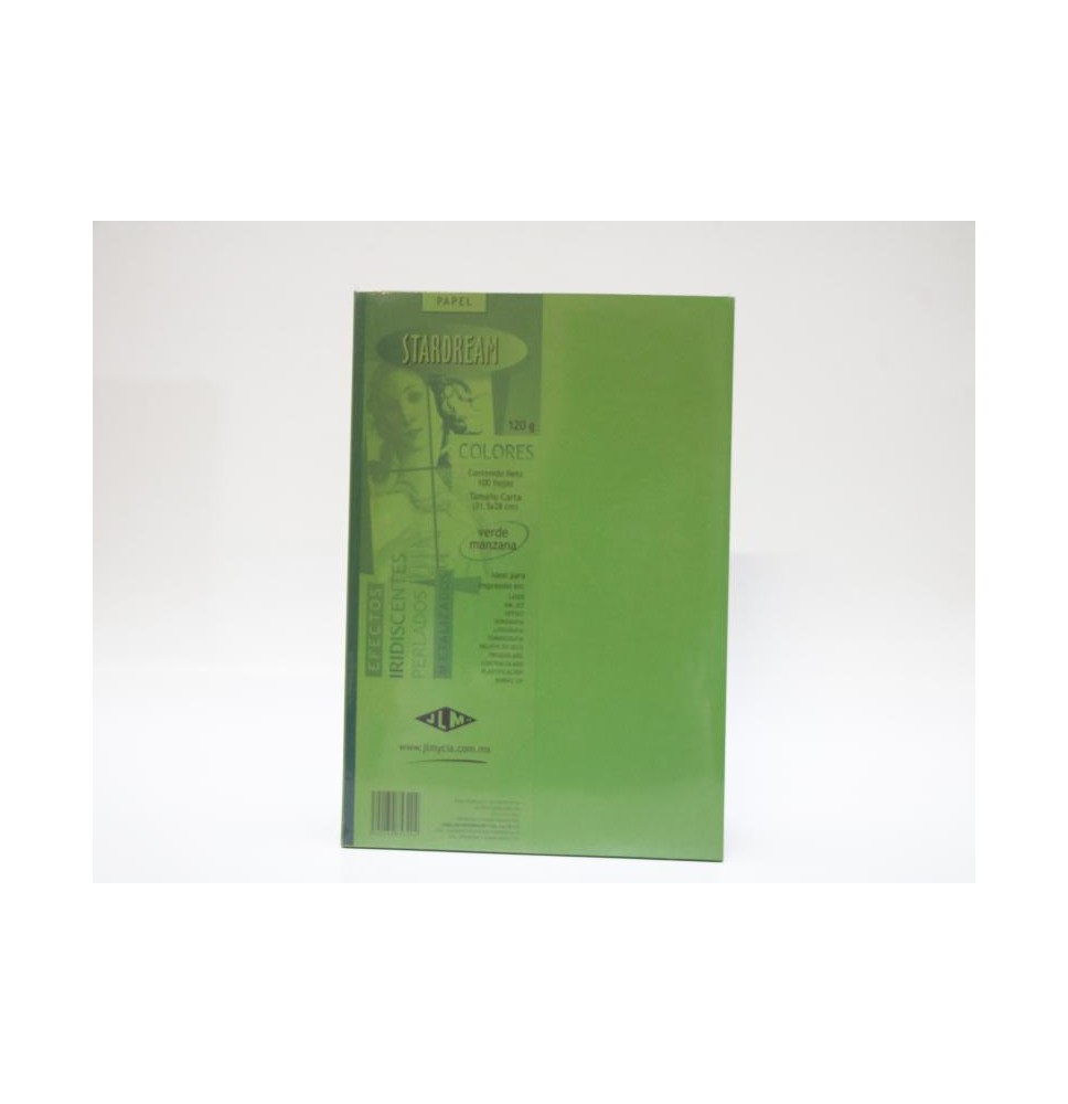 PAPEL STARDREAM CTA. 120G. 2C. VERDE MANZ PAQ.C100H.